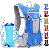 WLZP Mochila de hidratación con 2L Bolsa de Agua- Impermeable y Transpirable Vejiga de Agua Mochila el esquí…
